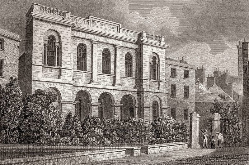 Methodist Chapel, Nicolson Square, Edinburgh, Scotland, 19th century, Views in Edinburgh by J. & H. S. Storer