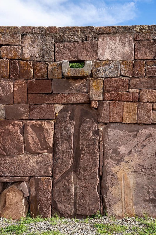 Kalasasayao Temple Temple of the Standing Stones, Tiwanaku, Bolivia