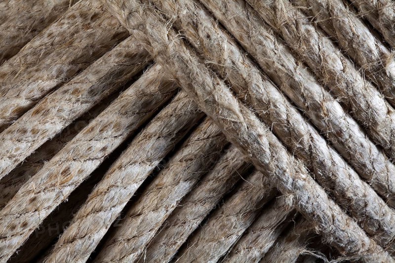 Package cord rolled up