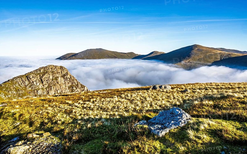 Snowdon Massif, Snowdon Range, Snowdonia, North Wales, UK