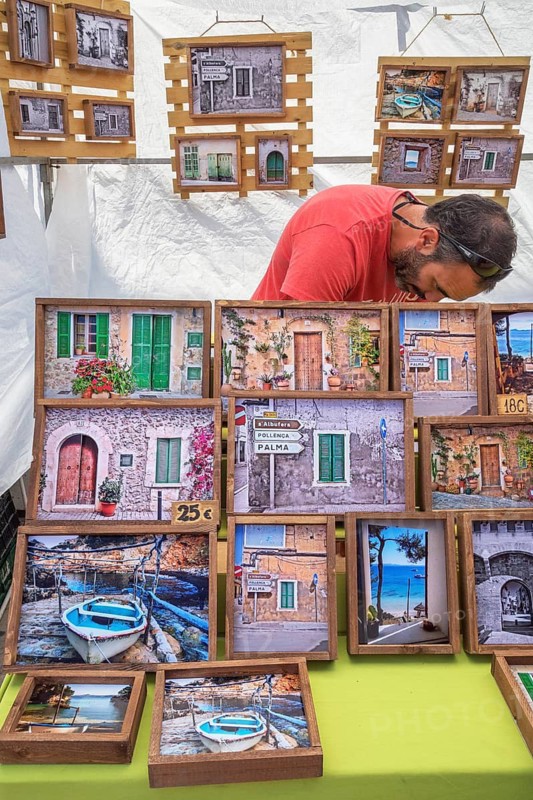 Souvenirs on sale, Alcudia, Mallorca, Balearic Islands, Spain