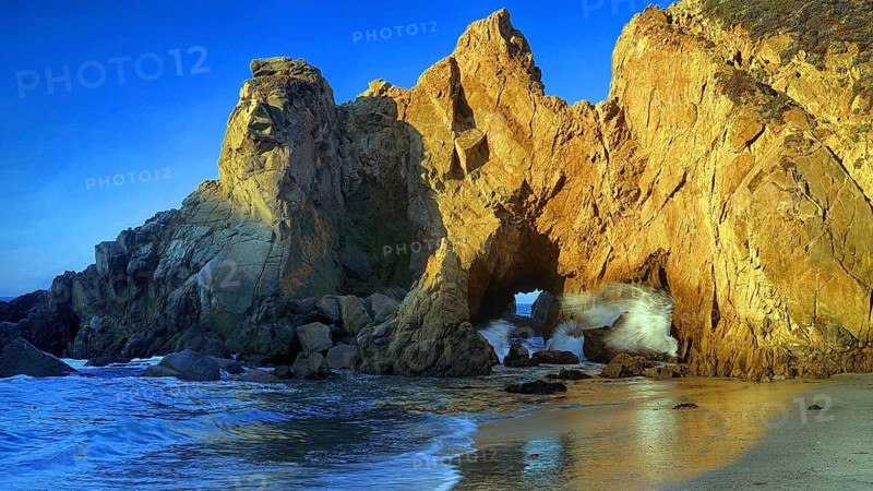 Pfeiffer Beach, rocks, Atlantic Ocean, surf, beach, California, USA, Atlantic coast, Pfeiffer Beach, California, USA