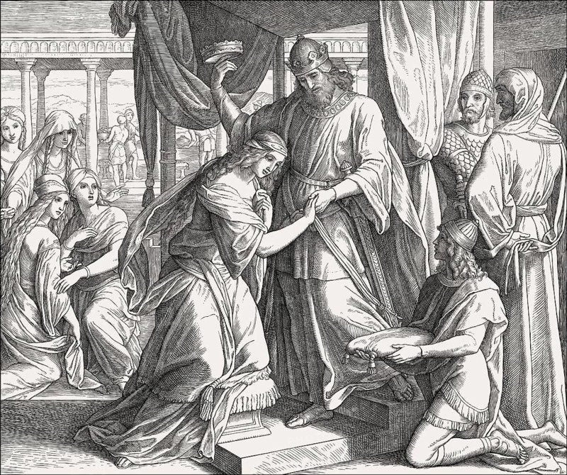 The Coronation of Esther, Old Testament, by Julius Schnorr von Carolsfeld