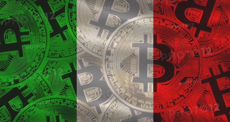 Investors in cryptocurrency and Blockchain Technology in Italy, Concept