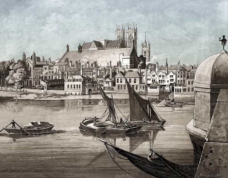 Westminster, Westminster Abbey, London, UK, 1803