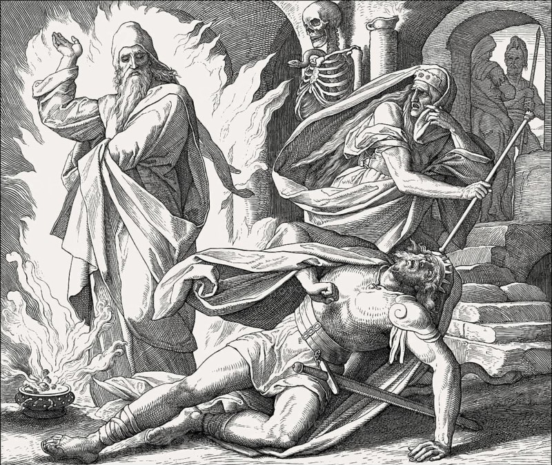 Saul Consults the Medium at Endor, Old Testament, by Julius Schnorr von Carolsfeld