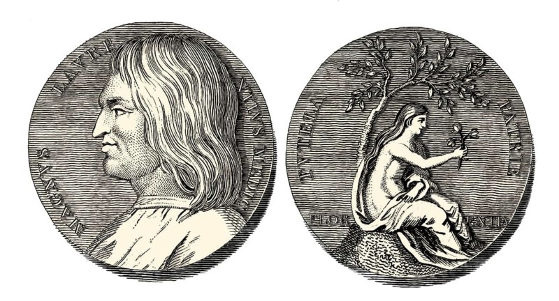 Medal of Lorenzo I de Medici in reference to Florence