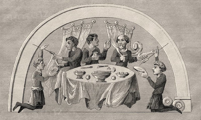Lunch time in Anglo-Saxon England, Great Britain