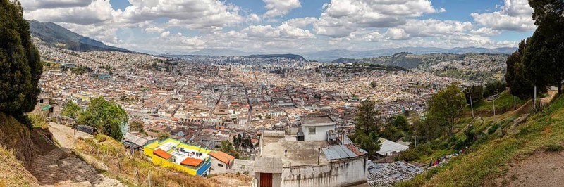 Panorama from El Panecillo, Quito, Ecuador