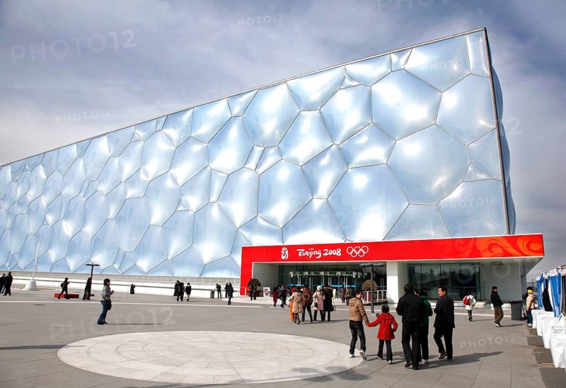Beijing, CHN, 22.02.09 - The Water Cube National Swimming Center at the Summer Olympics Park in Beijing, CHINA
