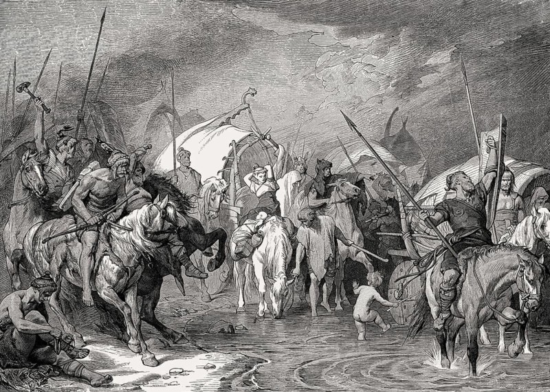 Teutonic trek, Migration Period, 1st century