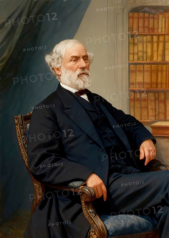 Robert Edward Lee, 1807 - 1870, an American soldier commanding the Confederate Army of Northern Virginia in the American Civil War