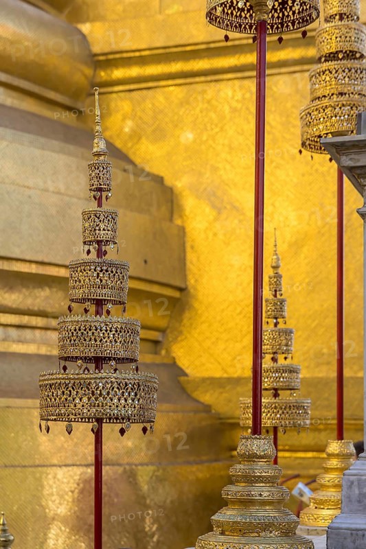 Wat Phra Kaeo, Temple of the Emerald Buddha. Bangkok, Thailand
