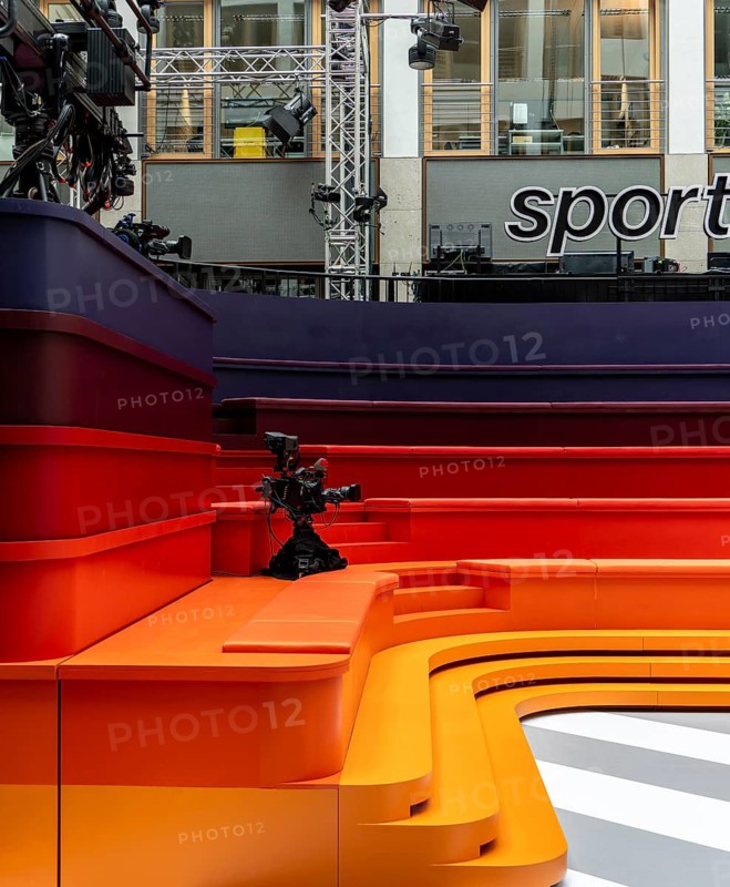 European Football Championship 2024, ZDF Sportstudio am Zollernhof, Unter den Linden, Berlin, Germany