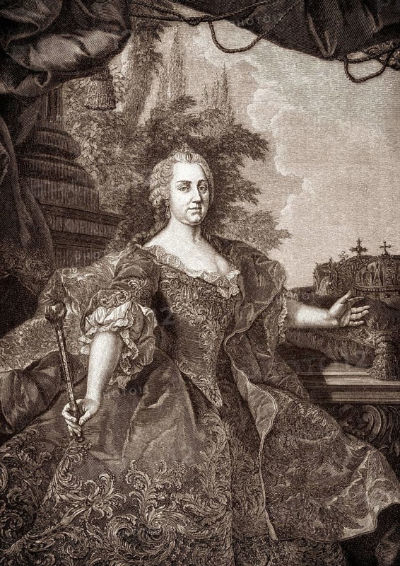 Maria Theresa of Austria, 1717 - 1780, Archduchess of Austria and Queen of Hungary, Croatia and Bohemia