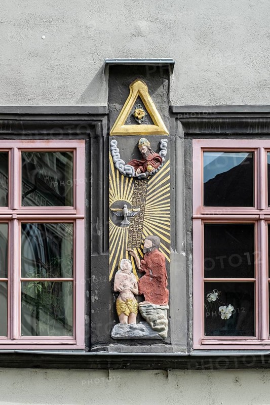 Naumburg, detail of historical buildings, Saxony-Anhalt, Germany