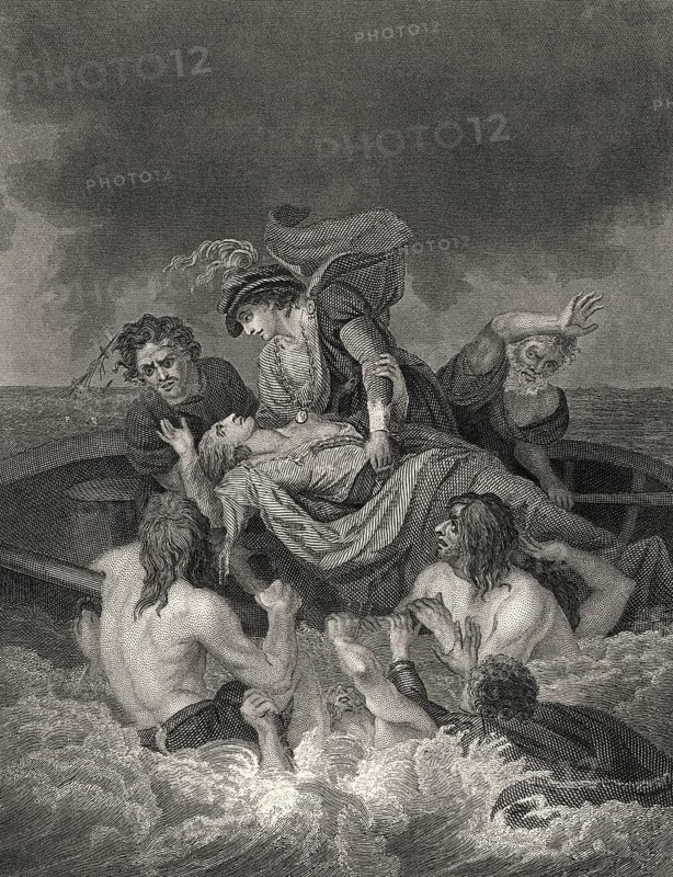 Tod von Wilhelm Adelin oder Ætheling, 1103-1120, dem Sohn von Heinrich I. von England, Tragödie von White Ship, 1120