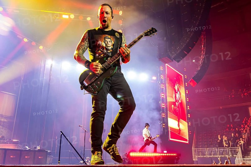Michael Poulsen, singer and guitarist from Volbeat as part of the Greatest Of All Tours Worldwide 2025 at the ZAG Arena in Hanover on 21.10.2025