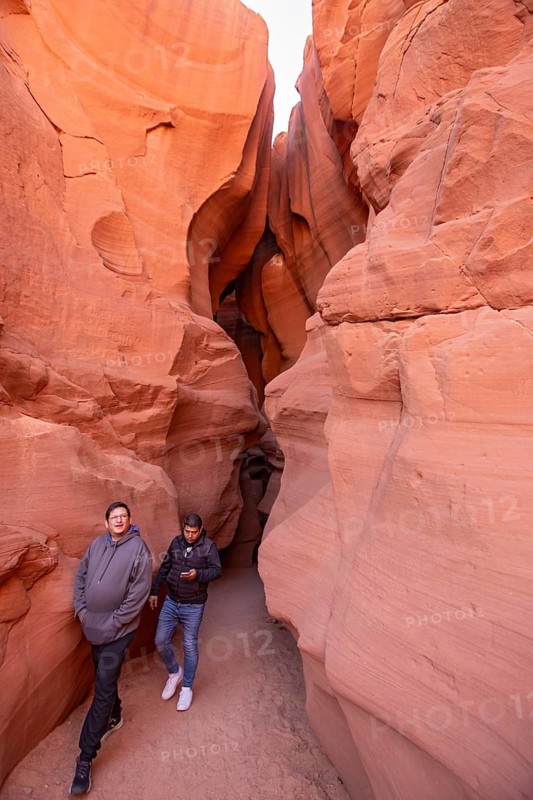 Page, Arizona - Upper Antelope Canyon, one of several scenic slot canyons on the Navajo Nation