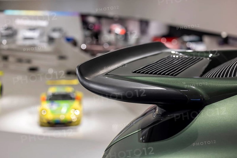 Porsche Museum Stuttgart-Zuffenhausen. The automotive museum of Dr. Ing. h.c. F. Porsche AG shows racing cars and iconic cars from automotive history. Stuttgart, Baden-Württemberg, Germany