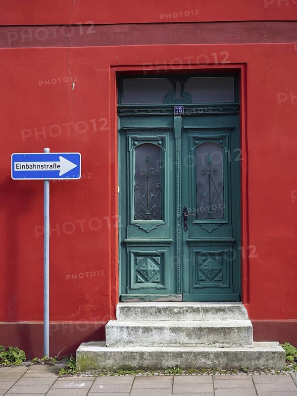 House entrance door, Mecklenburg-Western Pomerania, Germany