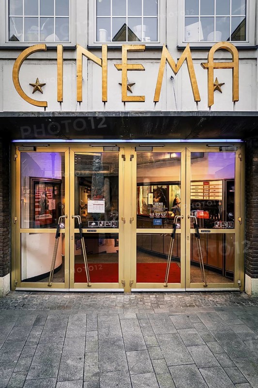 Old cinema, cinema, contemporary history, film, old town, Düsseldorf, North Rhine-Westphalia, Germany