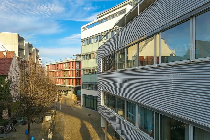 Buildings, commercial buildings, modern architecture, facades, windows, office buildings, Obere Wässere, Reutlingen, Baden-Württemberg, Germany
