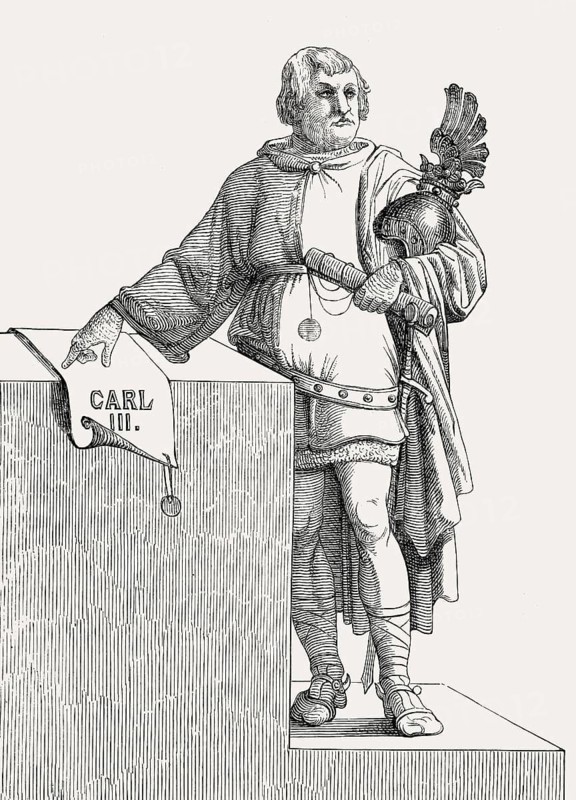 Charles III or Charles the Fat, Carolingian Emperor from 881 to 888