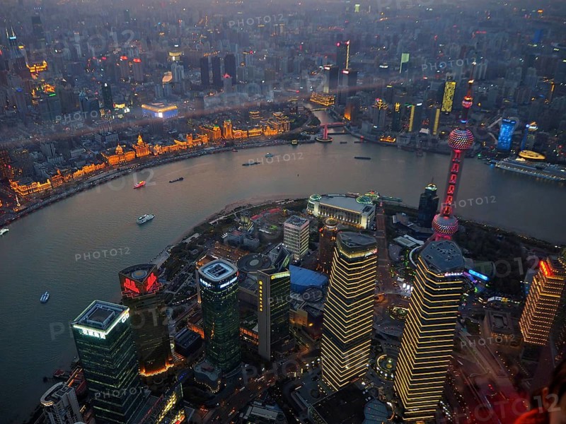 China Shanghai by night