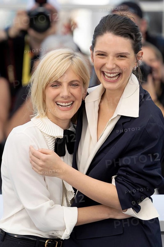 Cannes, France - 15.5.2024: Mélanie Laurent and Joséphine Japy during the photocall for QUI BRILLE AU COMBAT (THE WONDERERS) during the 78th Cannes International Film Festival. The film festival takes place from 13 to 24 May 2025
