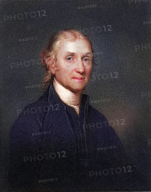 Joseph Priestley 1733-1804, English clergyman, political theorist and natural scientist. From the book Gallery of Portraits, published in 1833, Historic, digitally restored reproduction from a 19th century original, Record date not stated