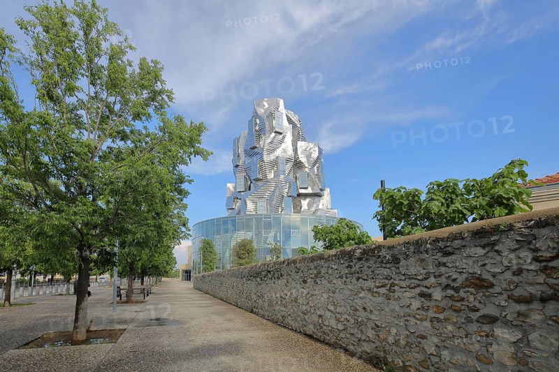 Modern building Tour Luma 56m high by architect Frank Gehry 2021, Arles, Bouches-du-Rhône, Camargue, Provence, France