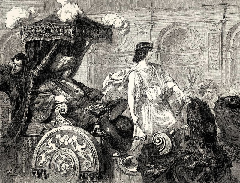 Herald, Boy-Charioteer, Florentine carnival, Faust II, first act, by Johann Wolfgang von Goethe