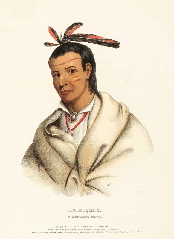 Indians, Historical Indian tribes from North America, Charles Bird King (1785, 1862), Historical, digitally restored reproduction from a 19th century original, Record date not stated
