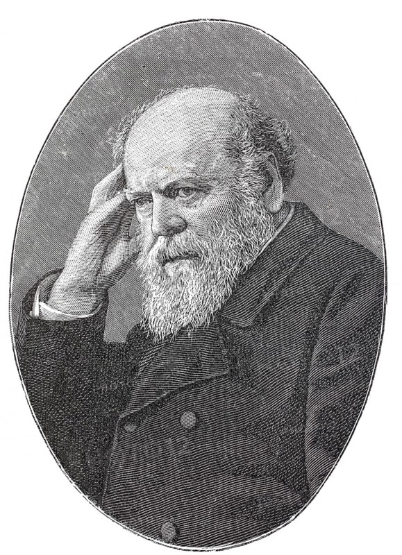 Karl Ludwig Pfau (25 August 1821 - 12 April 1894), German writer, publicist and revolutionary, reproduction of an original, around 1900, historical