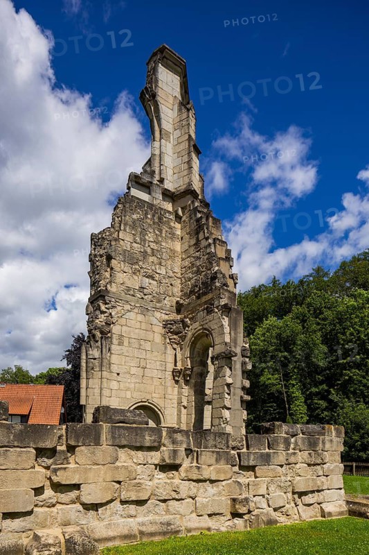 Walkenried Abbey is a former Cistercian abbey in Walkenried, situated on the southern edge of the Harz Mountains near the border triangle of Lower Saxony, Saxony-Anhalt and Thuringia. The building complex includes the ruins of the abbey church and the largely preserved Gothic cloister building. This was converted into the Walkenried Monastery Cistercian Museum in 2006. Since 2010, the monastery complex has been a UNESCO World Heritage Site as part of the Rammelsberg Mine, Goslar Old Town and Upper Harz Water Management Site, Walkenried Monastery, Walkenried, Lower Saxony, Germany