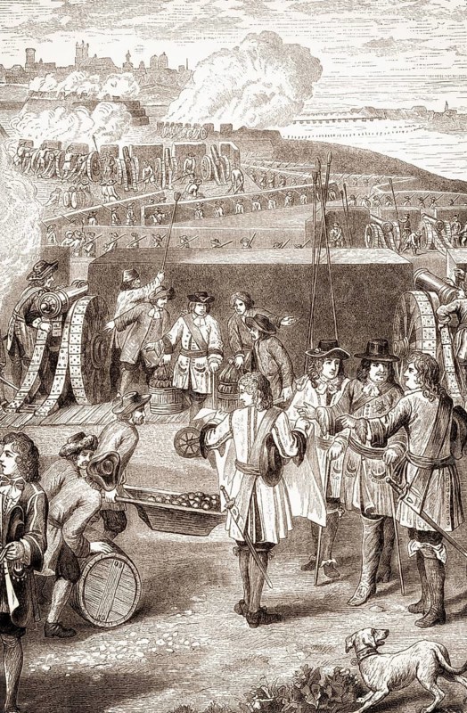 The City of Stettin under siege by Frederick William, the Great Elector in the Winter of 1677-1678
