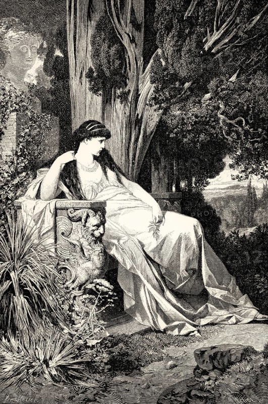 ACT I, SCENE II., scene from Iphigenie auf Tauris, Iphigenia in Tauris, Johann Wolfgang von Goethe