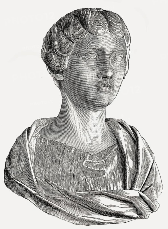 Annia Galeria Faustina Minor, 130, 175, wife Roman Emperor Marcus Aurelius