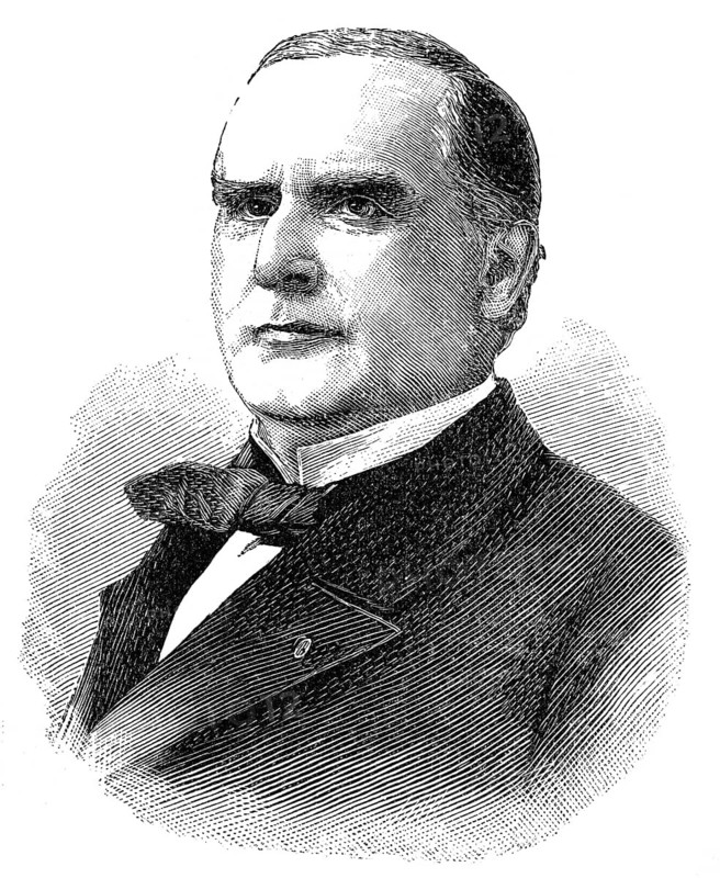 William McKinley, 1843 - 1901, the 25th President of the United States, William McKinley, Jr., 1843 - 1901, ein US-amerikanischer Politiker der Republikanischen Partei und der 25. Präsident der Vereinigten Staaten von Amerika