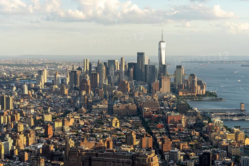 Lower Manhattan skyline, Edge, New York, USA