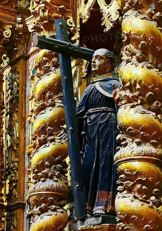 Sacred artwork, Saint Peter of Alcantara, São Francisco Church, St. Francis Church, UNESCO World Heritage Site, Poto, Portugal