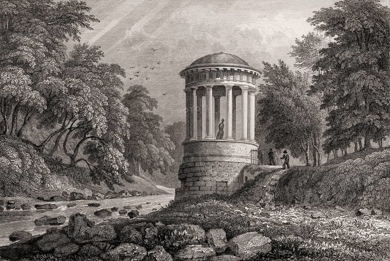 St Bernard's Well, Water of Leith, Edinburgh, Scotland, 19th century, from Modern Athens by Th. H. Shepherd