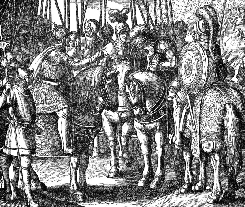 The surrender of Johann Frederick I to Charles V Emperor Charles V, 1547