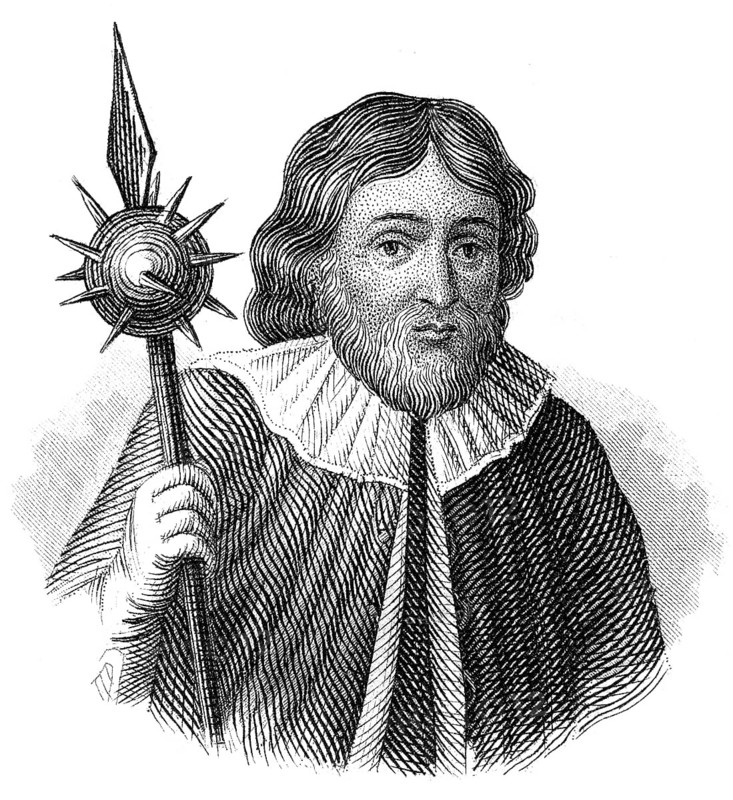 Portait of Stefan Fadinger, c. 1585 - 1626, elected high commissioner of the Traunviertel and Hausruckviertel districts, and the supreme commander of the rebel army, Peasants' War in Upper Austria, Portrait von Stephan Fadinger, um 1585 - 1626, ein Bauer, Hutmacher und Oberhauptmann der aufständischen Bauern des Traun- und Hausruckviertels im oberösterreichischen Bauernkrieg