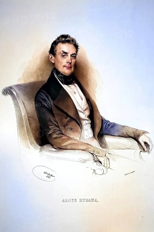Aloius Rubana, civil servant, government councillor, 1841, Historical, digitally restored reproduction from a 19th century original, Record date not stated