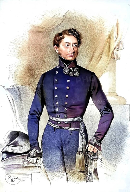 Wilhelm Graf Lichnowsky, 1793-1864, Austrian General, Historical, digitally restored reproduction from a 19th century original, Record date not stated