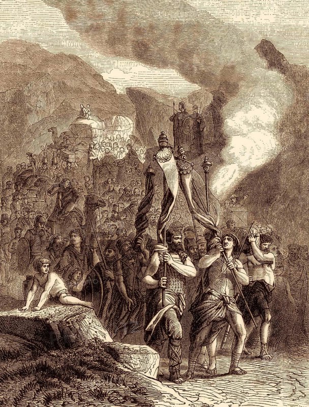 Joshua and the Israelites on the way to the Promised Land, Book of Joshua, Old Testament