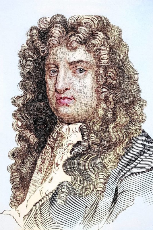 Samuel Butler, 1612, 1680, English poet, illustration from Old England's Worthies, published around 1880, Historical, digitally restored reproduction from a 19th century original, Record date not stated