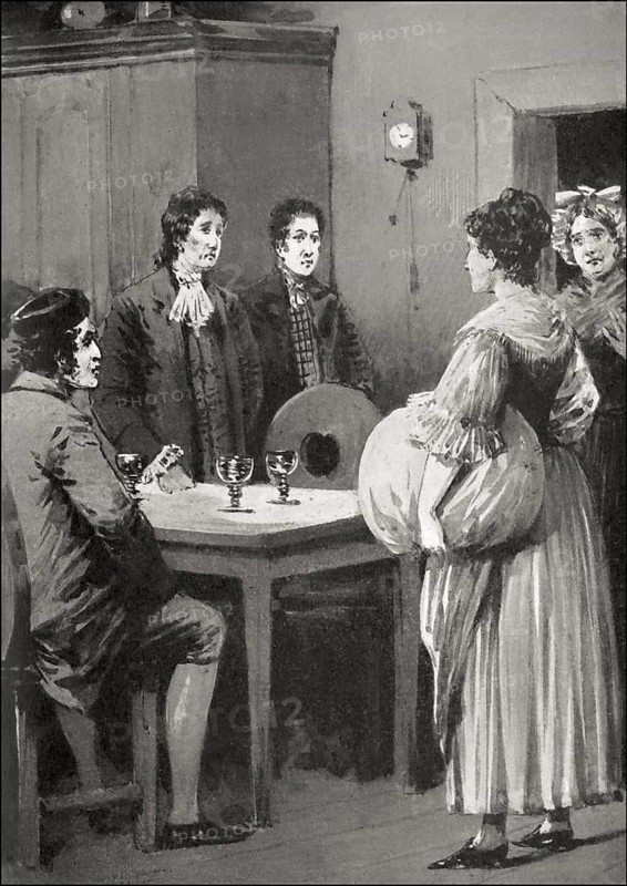 Scene from Hermann and Dorothea, an epic poem by Johann Wolfgang von Goethe